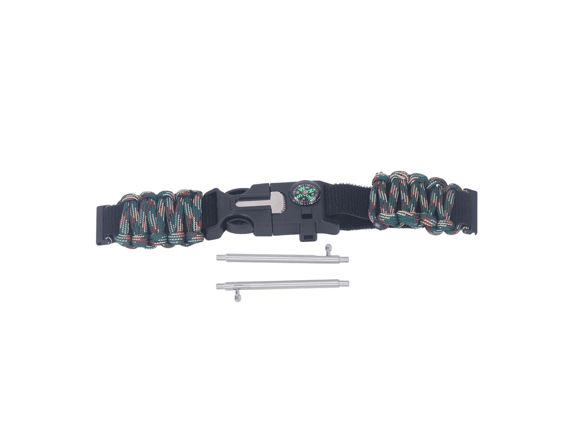 Cordão Paracord Sobrevivência 6 Em 1 Para Suunto 7/9 Camuflagem Oceano