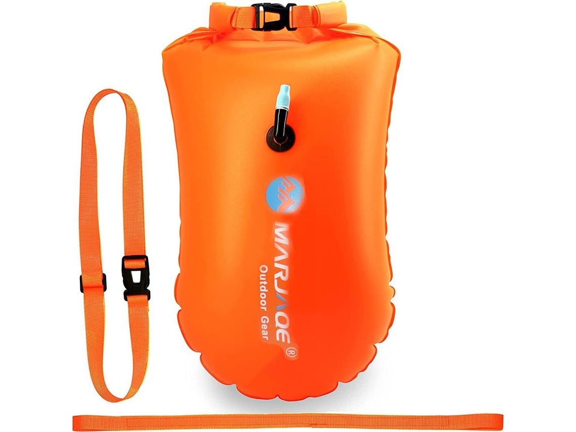 Boia de Natação, Bolsa Estanque, Segurança Laranja em Pvc, Anel AQUAFORGE
