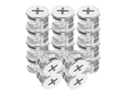 Conjunto De 20 Peças Parafusos E Porcas Para Fixação Móveis, Com Design Invisível Em Liga Niquelada, Ideal Para Fácil