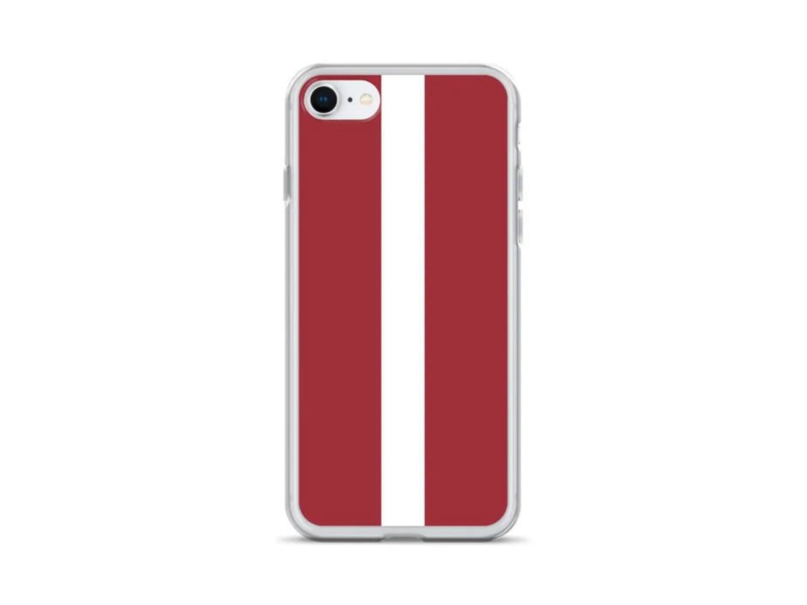 Capa Com A Bandeira Da Letônia, Iphone 7 Plus