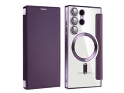 Capa Magnética Para Samsung Galaxy S26 Ultra – Com Porta Cartões E Proteção Rfid Anti-roubo Roxo Panoona