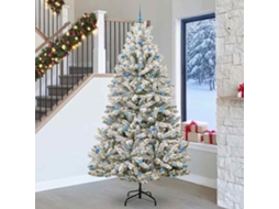 Vidaxl Árvore De Natal Artificial 270 Cm 300 Led Branco Quente