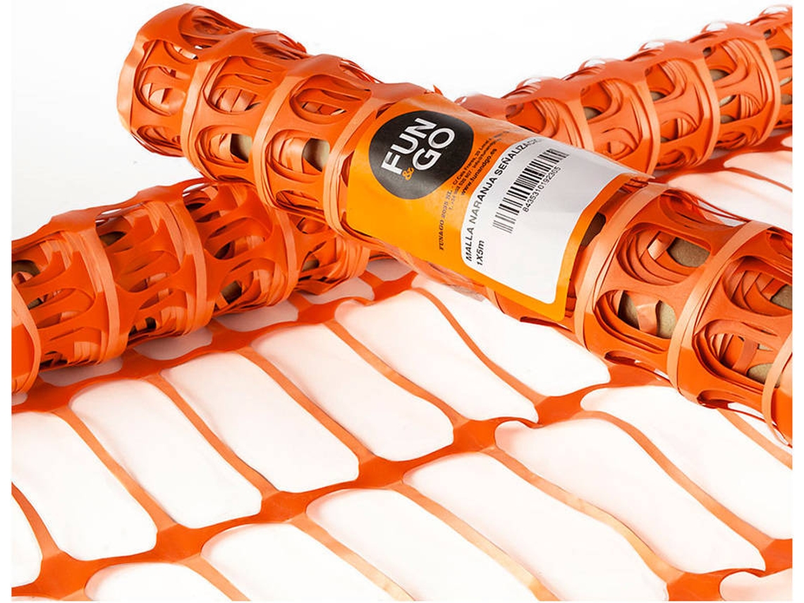 Malha de Sinalização FUN AND GO Cor de Laranja 1X50Mts