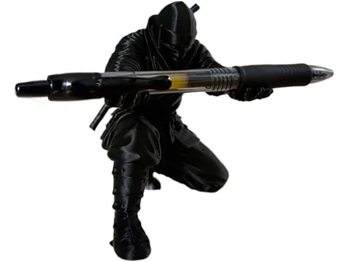 Porta Canetas Ninja Impresso Em 3d, Suporte Criativo Lápis Em Formato De Samurai, Acessório Decorativo Divertido