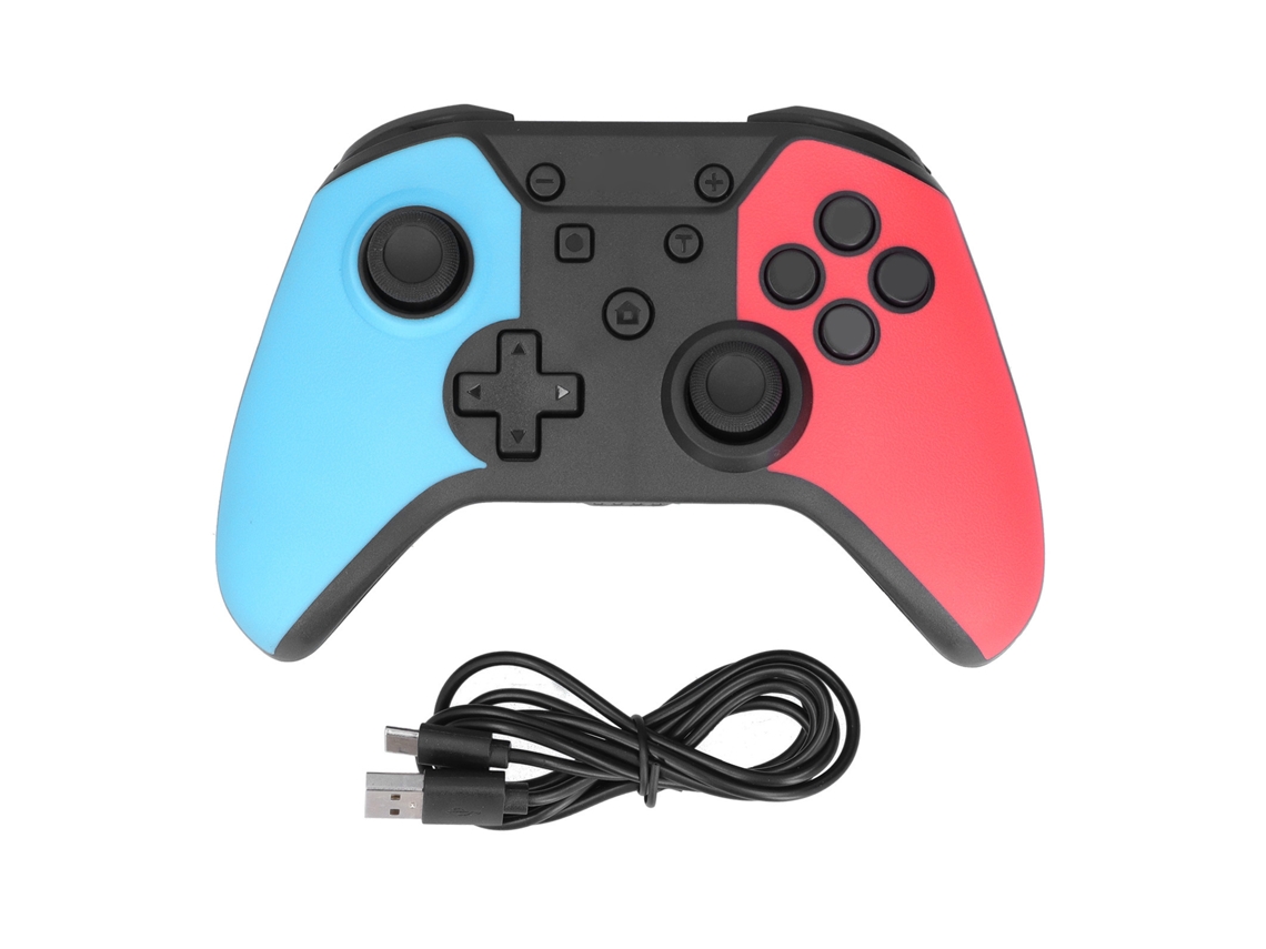 Controle de Jogo Modo Duplo Bluetooth e com fio EOOCOO para Ns Mobile Pc com vibração