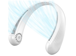 Ventilador de Pescoço Portátil, Tempo de Trabalho De 8 Horas, Ventilador de Pescoço Ajustável Com 3 Velocidades, Branco Yizhood