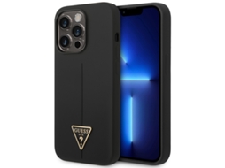 Capa Guess Para Apple Iphone 14 Pro 6 1 Triângulo Rígido De Silicone