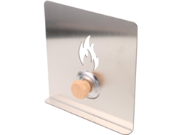 Defletor de Vento em Aço Inoxidável 20 X Cm, Placa Protetora Contra Respingos para Fogão a Lenha. SFUSHOS