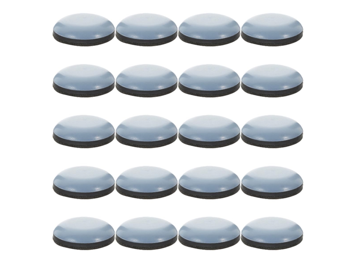 Conjunto De 24 Deslizadores Redondos Autoadesivos Para Móveis Em Ptfe