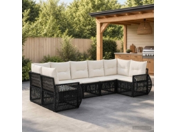 Vidaxl Conjunto De Sofá De Jardim 7 Unid. 7-número De Lugares