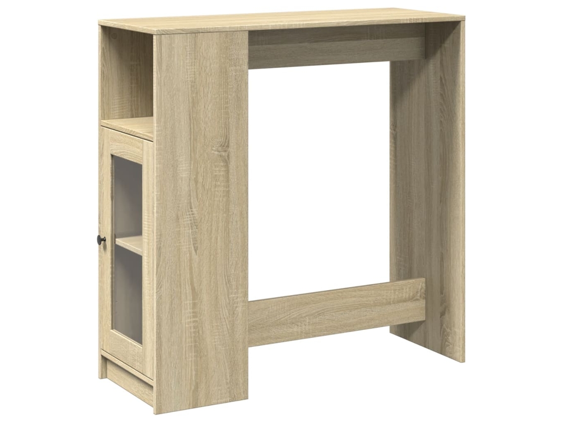 Mesa de Bar com Prateleiras Derivados de Madeira Carvalho Sonoma MAISON EXCLUSIVE (51x50x103,5 cm)