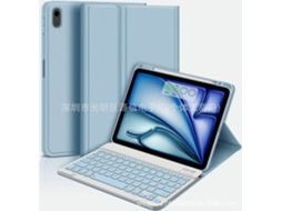 Capa Com Teclado Para Tablet Lurelia, Compatível Com I Pad Pro 13" (2024, Azul, Teclado Bluetooth, Rato 2.4g