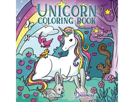 Livro Unicorn Coloring Book For Kids Ages 48 Coloring Books for Kids de Young Dreamers Press (Inglês)