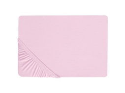 Sábana Beliani Janbu De Algodón Rosa 200x200x30