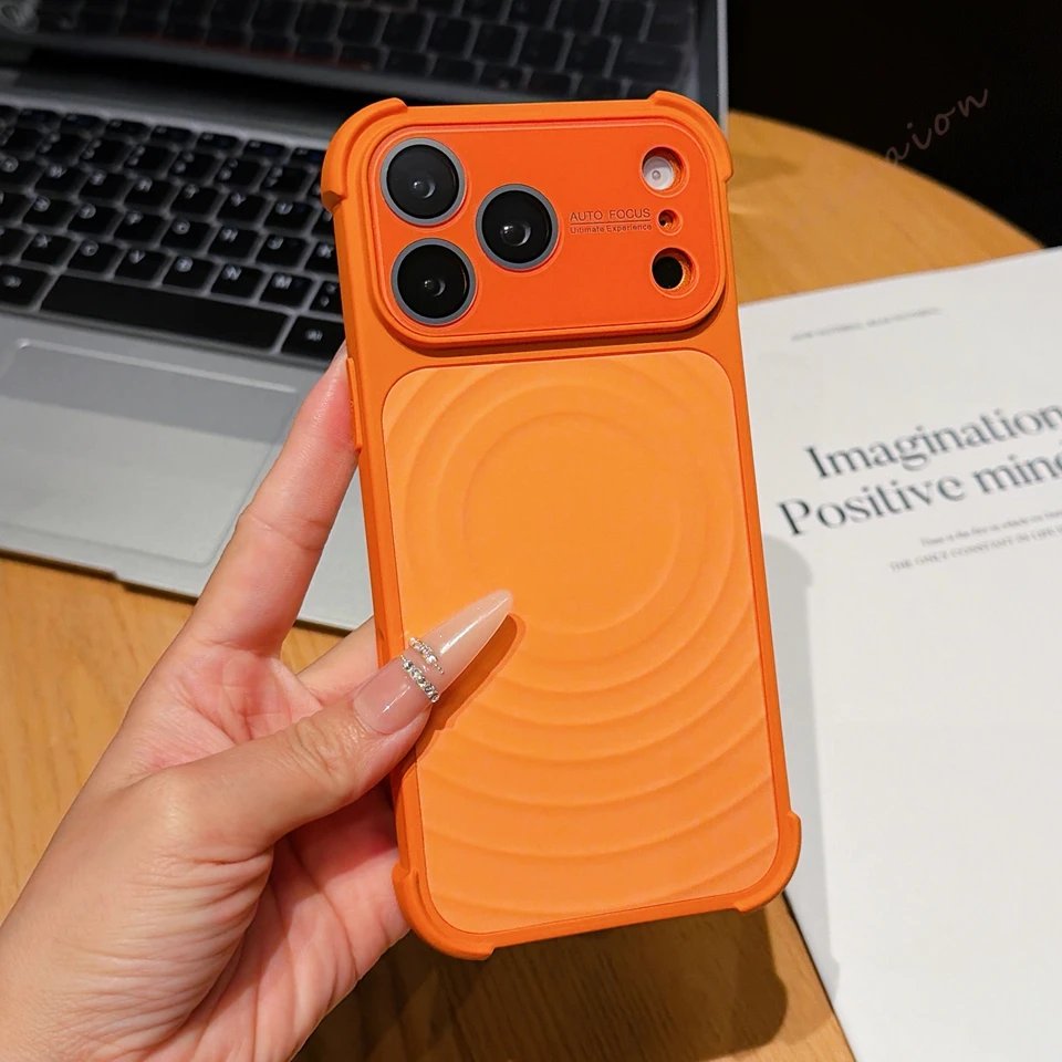 Capa Para Iphone 13 Pro (laranja), Capa Protetora De Luxo À Prova De Choque