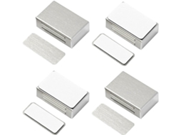 Pacote Com 4 Travas Magnéticas Para Porta De Armário, Trava Magnética Forte Para Porta De Cozinha Em Aço Inoxidável Aquaforge