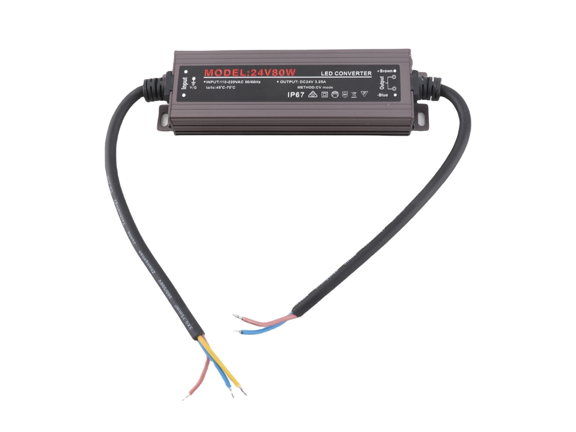 Fonte de Alimentação Led ultrafina impermeável 80w com interruptor, ac110 250v com MARCA