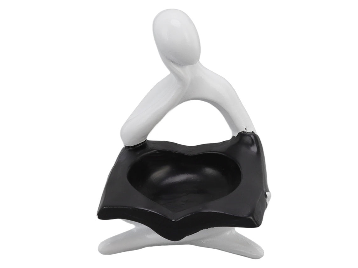 Candeeiro De Resina Laxiscreed Personagem Abstrato Para Ambiente Moderno