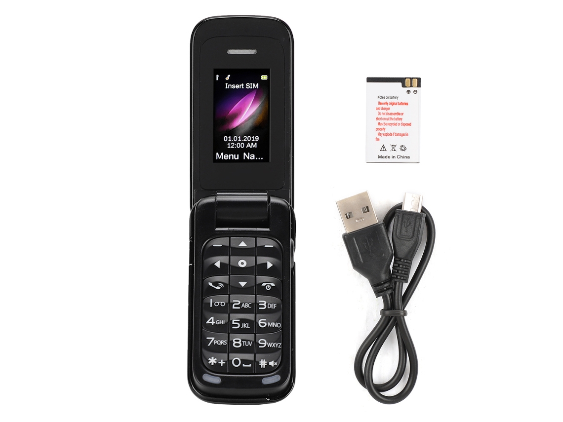 Laxiscreed Telefone Flip Mini Com Bluetooth E Efeitos Sonoros Mágicos