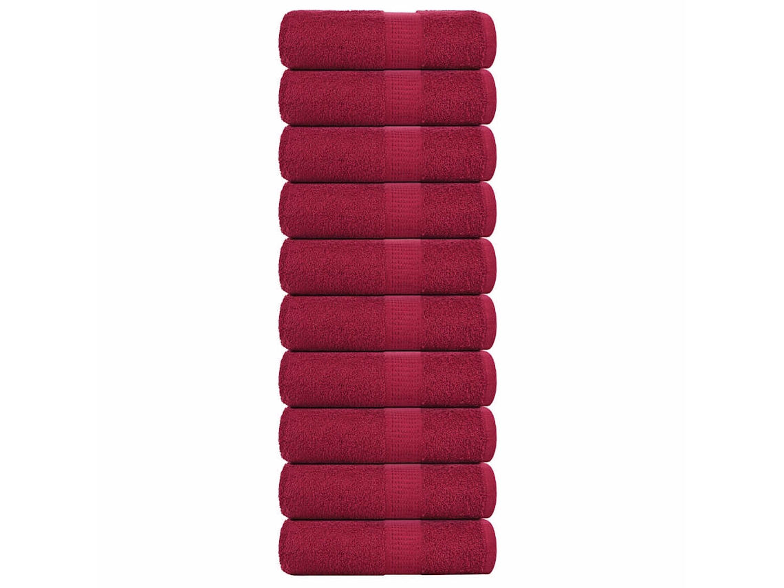Guest Towel, Guest Towels Vidaxl Vermelho Algodão (30 X 50 Cm)