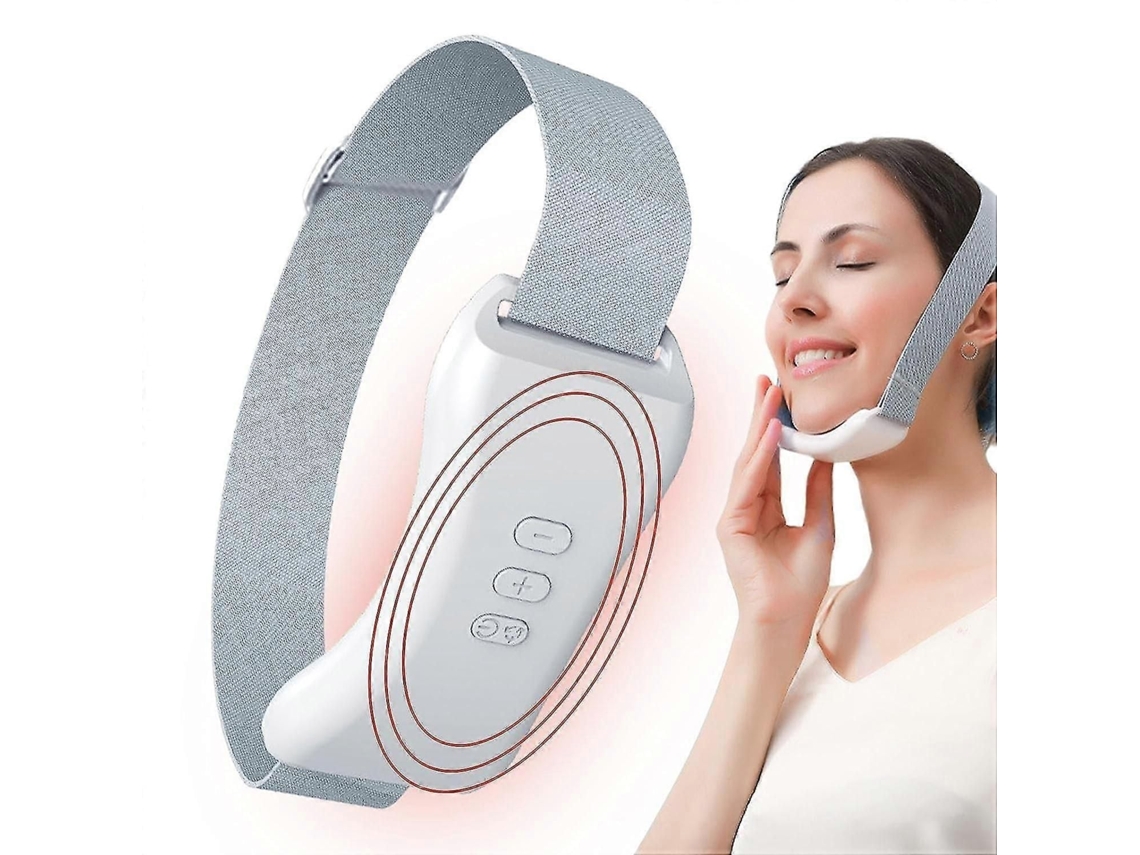 Masajeador Elétrico de Modelagem Facial em V, Instrumento Beleza Estiramento Microcorriente Ems, Ma Ssageador Papada, GOKOCO