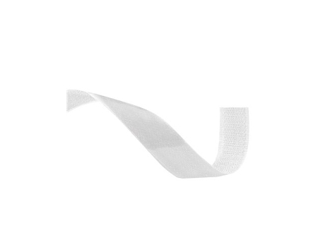 Fita de Velcro Compacta Branca Masculina 20Mm X 25M