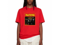 Rockinstone Men's T-shirt Pulp Fiction Jules Graphic Print Tee Red Size:l