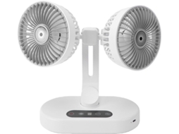 Ventilador Portátil Para Quarto, Com Ajuste De Vento Em 90 Graus.