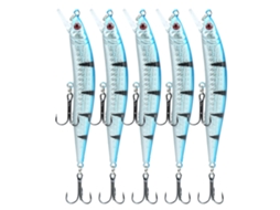 Lure (long Casting, Bionic) Minnow Lure, 5-pack, Size 2, Fishing Bait, Fishing Tackle