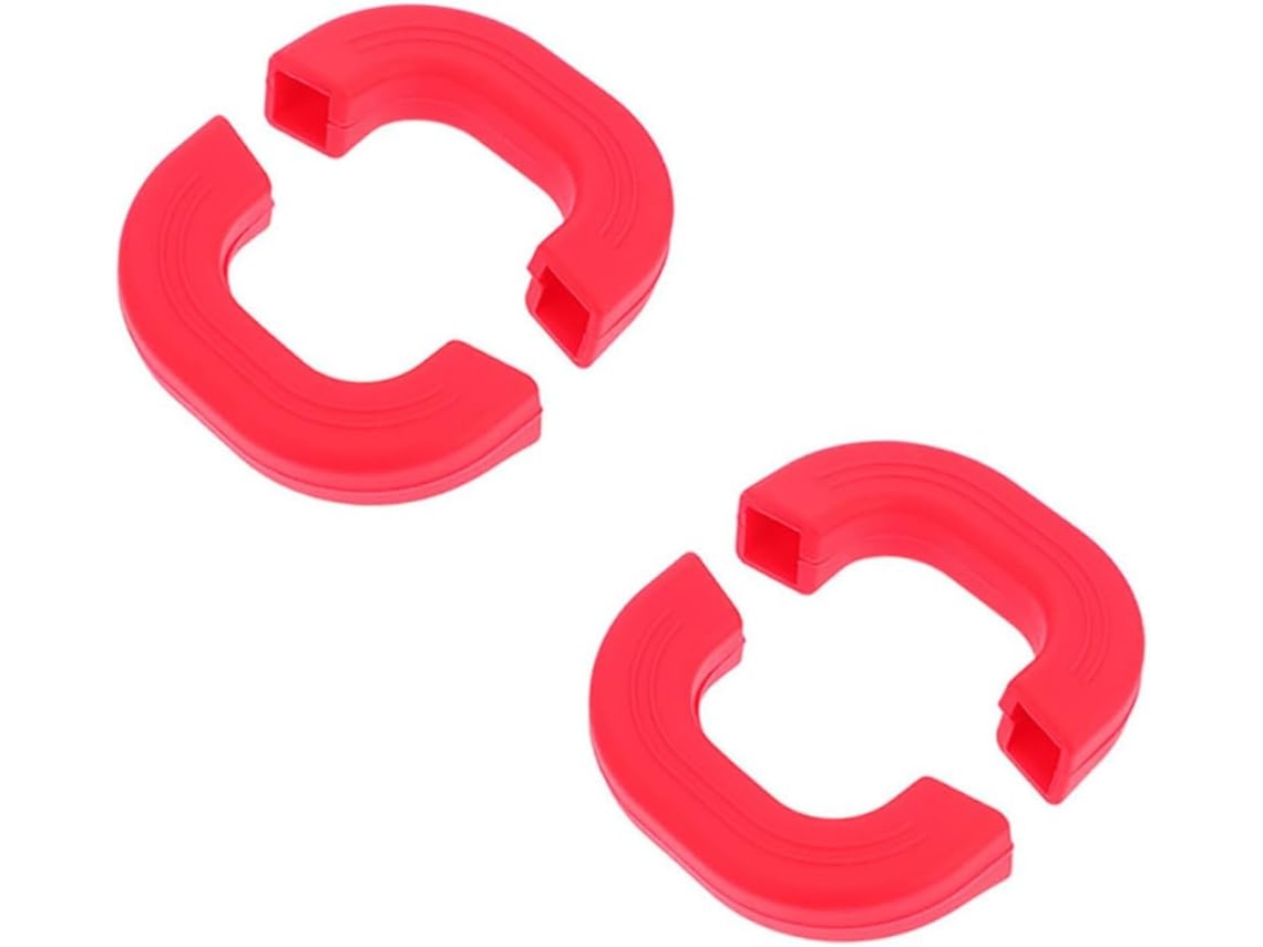 Capas De Silicone Para Cabos De Panelas E Frigideiras, Isolantes Térmicas, Tamanho Pequeno, Vermelhas, Conjunto De 4 Peças Gokoco