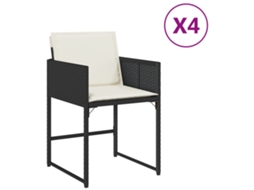 Garden Chair, Garden Chairs Vidaxl Preto Rattan / Vime