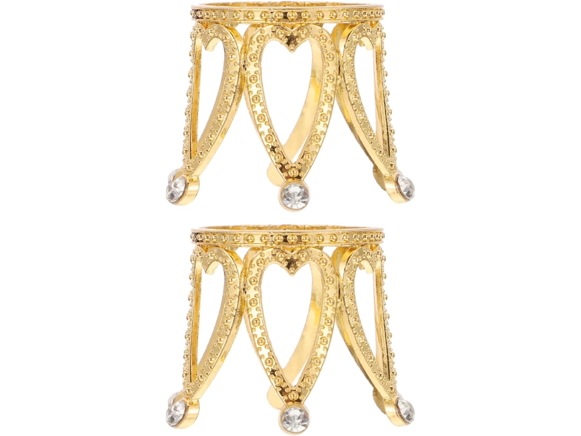 Suporte Para Bolas De Cristal Homoyoyo Em Liga Zinco Dourado, Base Decorativa Pequena Para Bolas De 4-5cm, Conjunto De 2 Peças