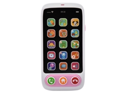 Ats brinquedo Telefone Infantil com Música e Aprendizagem de Inglês Presente Educativo para Bebês e Crianças Rosa