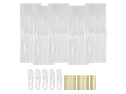 25 Pcs Guirnalda De Borlas Decoración De Boda Cumpleaños Fiestas Blanco Suministros De Decoración