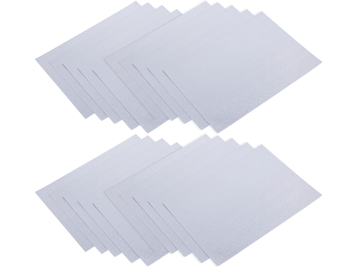 Alasum 24 folhas de vinil adesivo holográfico com estampas de estrelas para impressão com tinta, secagem rápida e comprovadamente resistente.