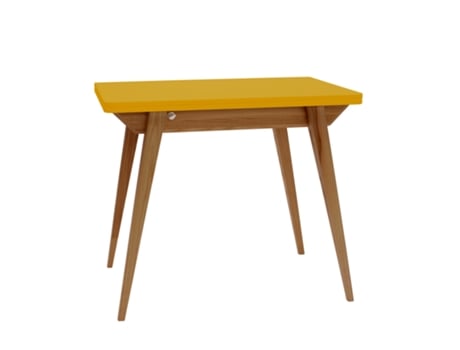 Mesa extensível 90x65x76 Amarelo RAGABA Envelope carvalho para 4 pessoas