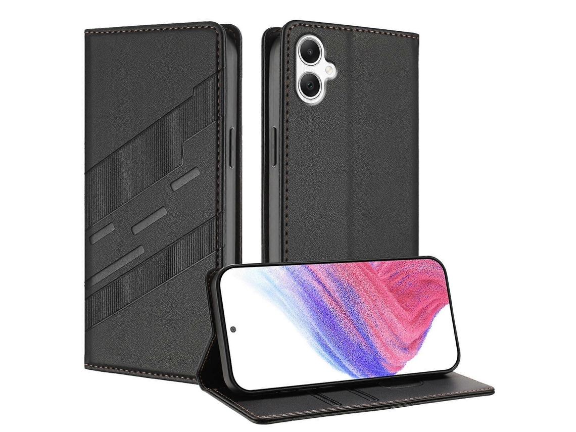 Capa De Celular Retrô De Couro Com Estampa Multifuncional Em Relevo Para Samsung Galaxy A06 4g/5g