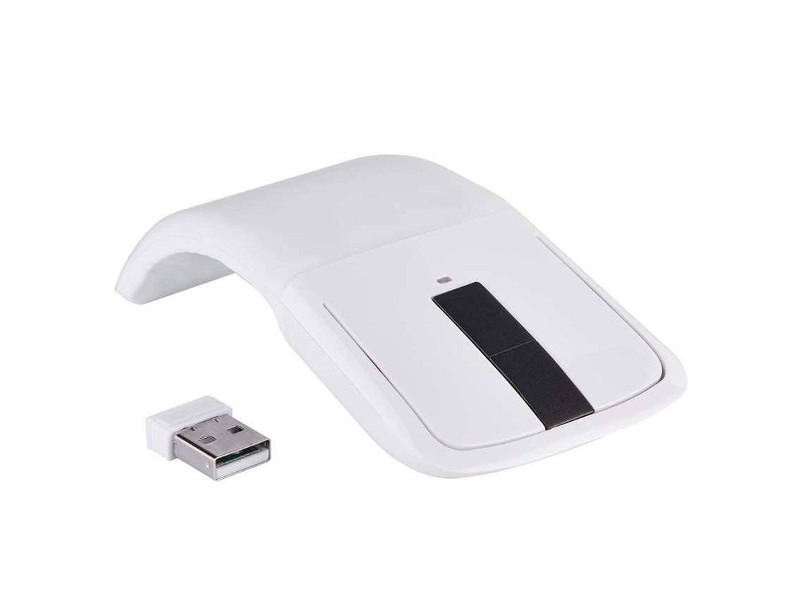 Aetheria mouse Sem Fio Táctil Dobrável Arc 2.4ghz Usb Receiver para Pc Notebook Smart Tv Branco