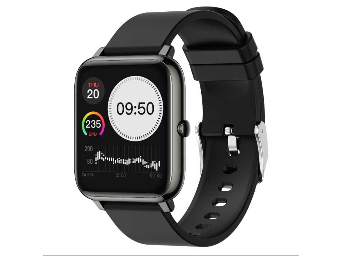 SHAH ARPAN P22 Relógio Inteligente Pulseira Esportiva Pressão Arterial Frequência Cardíaca Tela Sensível Ao Toque de Oxigênio no Sangue Preto