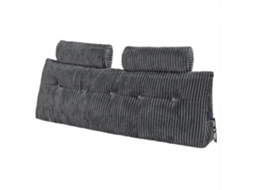 Conjunto De Almofadas De Cabeceira Queen Em Veludo Com Bolsas De Armazenamento Tekmaquinas