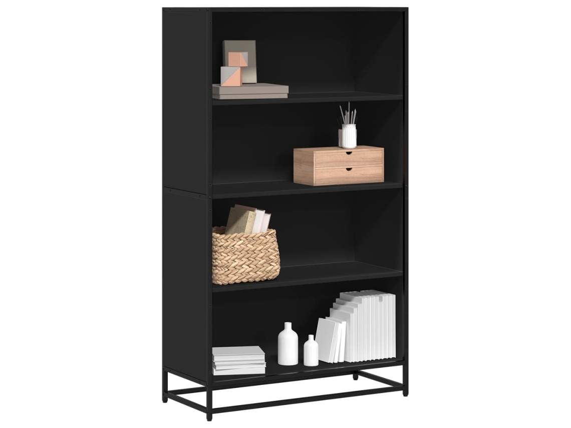 Vidaxl Estante 80,5x35x139 Cm Derivados De Madeira Preto