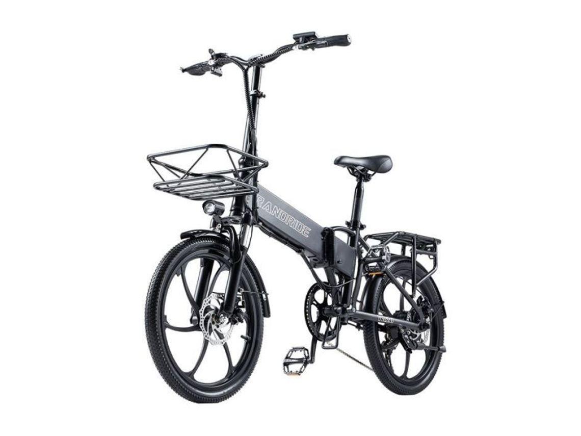 Bicicleta Elétrica Dobrável - Randride - Ya20 - Motor 500w - Bateria 48v 12.8ah Removível - Autonomia 70 Km