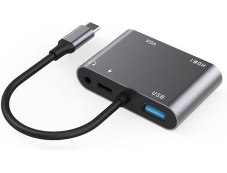 Adaptador LLANO SJX6 (HDMI+VGA+USB3.0+PD+AV)