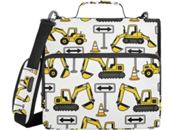 Organizador de documentos com diversos modelos para mesa e mochila escolar, com data, 3 argolas e alça, ideal para levar na bolsa.