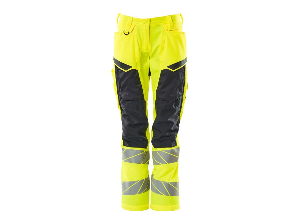 Calças Grandes Com Bolsos Para Joelheiras Accelerate Safe 19578 Amarelo 54 / 32 MASCOT