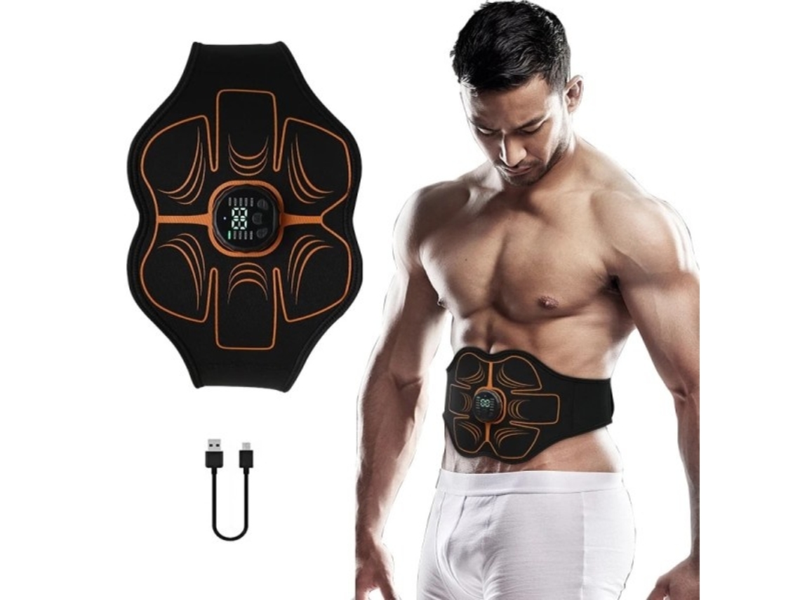 Lurelia Cinto De Treinamento Abdominal Ems Estimulador Muscular Abdominal Cintos De Tonificação Elétricos Usb Cintura Estômago Perda De Peso