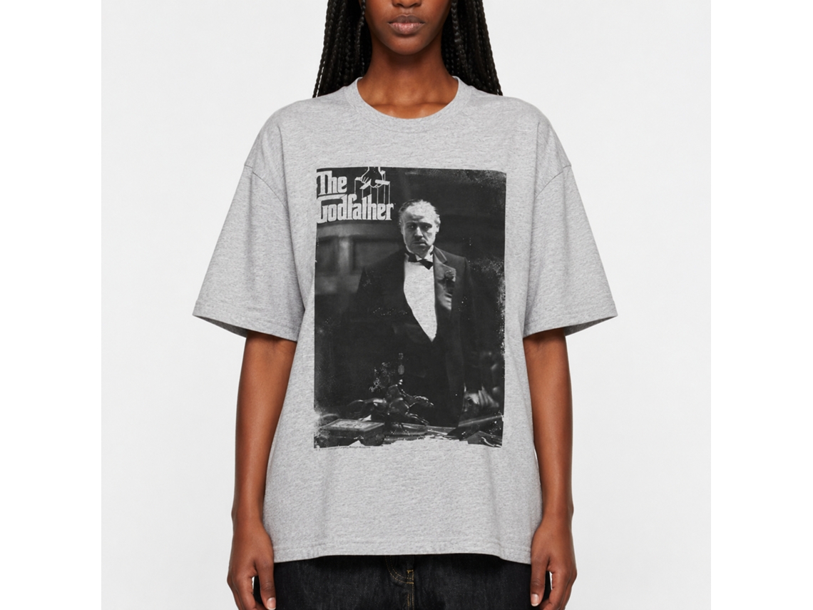 Rockinstone Godfather The Don Again Heather Gray Adult T-shirt Size:l