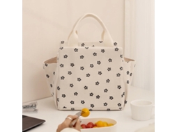 Bolsa Térmica Espaçosa Em Veludo Cotelê Para Preparar Refeições, Mantém Os Alimentos Ou Frios Levar Ao