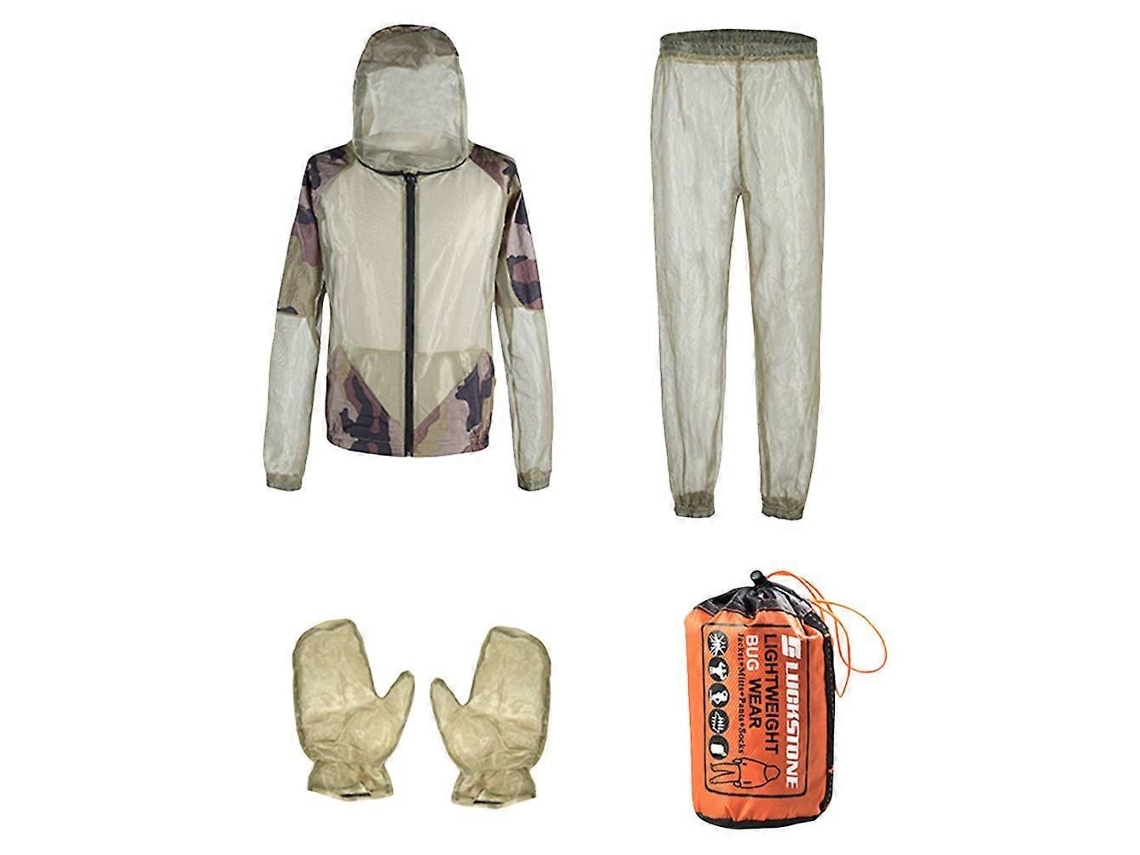 Conjunto De 1 Peça Roupa Pesca Anti-mosquito Para O Verão, Com Luvas Inclusas.