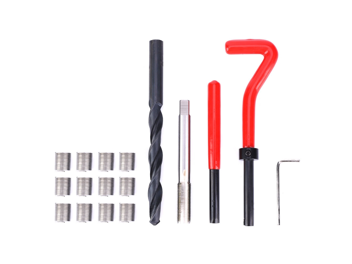 Kit De Reparo De Roscas Em Aço Inoxidável Laxiscreed Com 17 Peças Para Ferragens E Instalações